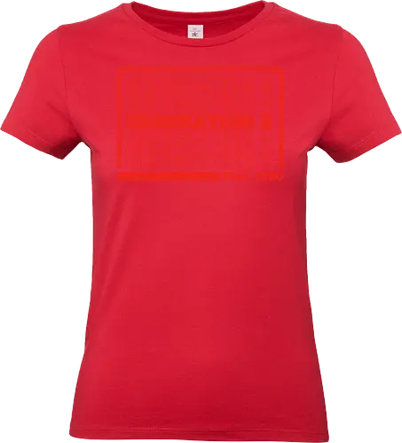 Generation X - Gen x, generation x, gen xers, 1965, 1980, 80s, Forgotten Generation, mid 60s, years, list, typography, millennial - Standard T-Shirt (Women)