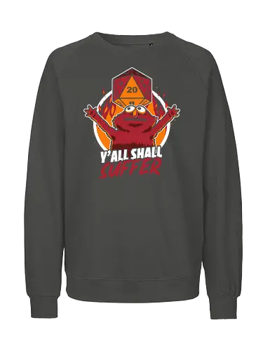 Chaos Puppet Fire  - puppet, chaos, fire, classic, tv show, internet, meme, fun, funny, movie, sarcasm, retro vintage, kids - Fairtrade Sweatshirt