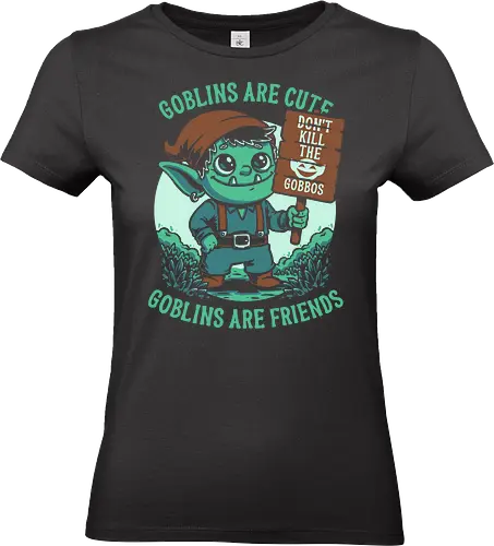 Save the Goblins Cute - goblin, dungeon master, rpg, role-playing game, fantasy, adventure, tabletop, cute, Dungeon Master, Pen and Paper, Pen and paper, Dungeon, friends, creature, magical, Magical Creatures - Standard T-Shirt (Women)