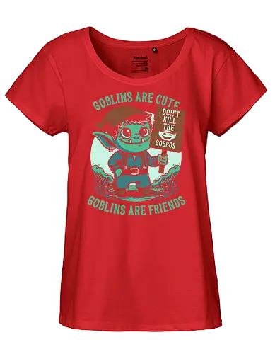 Save the Goblins Cute - goblin, dungeon master, rpg, role-playing game, fantasy, adventure, tabletop, cute, Dungeon Master, Pen and Paper, Pen and paper, Dungeon, friends, creature, magical, Magical Creatures - Fairtrade Girl Shirt