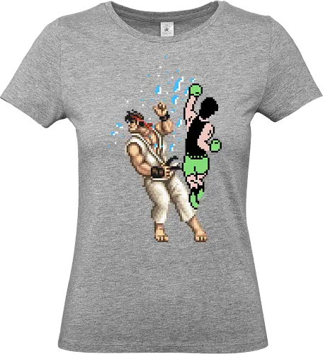Pixel Fight - fight, pixel, retro - Standard T-Shirt (Women)