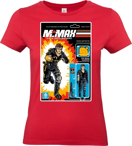 Real Wasteland Hero - movie, mad, max, hero, wasteland, retro, 80s, toy, parody - Standard T-Shirt (Women)