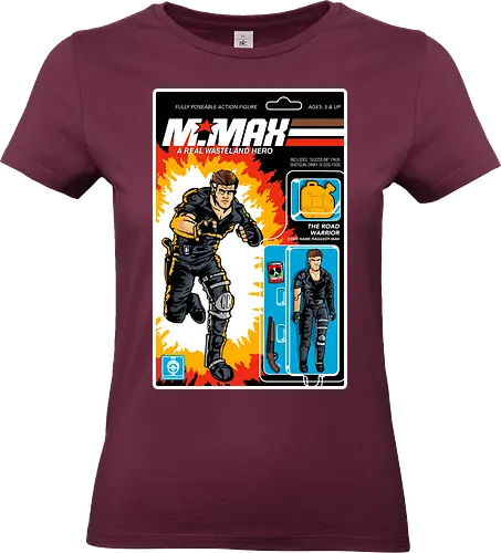 Real Wasteland Hero - movie, mad, max, hero, wasteland, retro, 80s, toy, parody - Standard T-Shirt (Women)