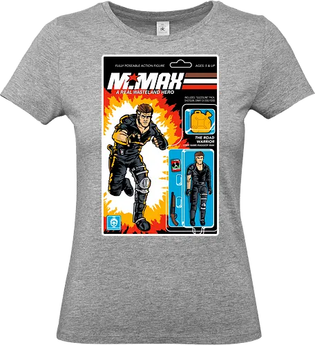 Real Wasteland Hero - movie, mad, max, hero, wasteland, retro, 80s, toy, parody - Standard T-Shirt (Women)