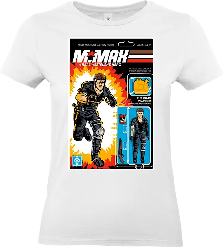 Real Wasteland Hero - movie, mad, max, hero, wasteland, retro, 80s, toy, parody - Standard T-Shirt (Women)