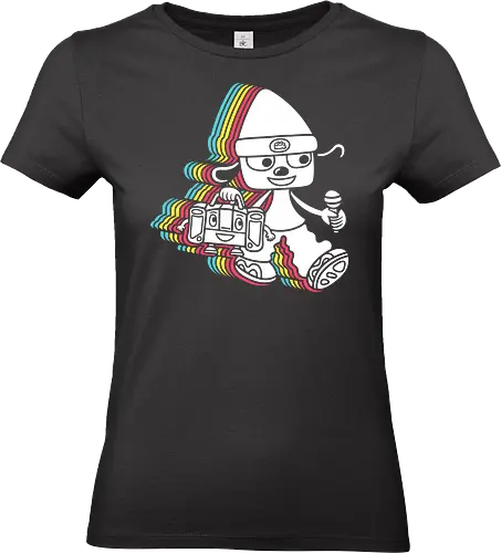 Funkarappa - funk, parappa, dog, retro, cute, music, rap - Standard T-Shirt (Women)