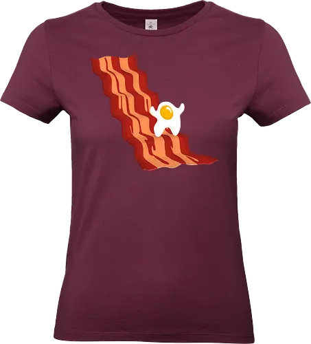 The Yolker - joaquin phoenix, joker, joker 2019, mashup, parody, the joker, arthur fleck, bacon, Bat, dc comics, egg, food, fried, funny, humor - Standard T-Shirt (Women)