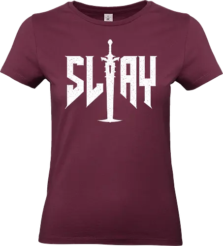 Slay - doom, marine, mars, alien, rock, metal, cacodemon, demon - Standard T-Shirt (Women)