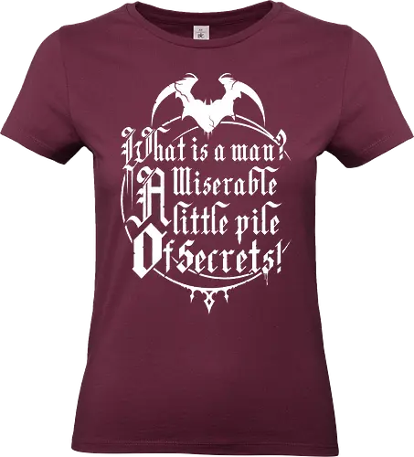 What is a man - vampire, killer, Gaming, medusa, evil, cute, game, quote - Standard T-Shirt (Women)