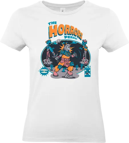 Der Schrecken hält an - Lykaner-Kraft, Retro-Stil, Werwolf, Zombie-Apokalypse, verfluchte Nacht, dunkle Kunst, Vollmondwut, lustiger schwarzer Humor, Horrorkunst - Standard T-Shirt (Women)