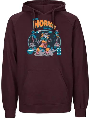 Der Schrecken hält an - Lykaner-Kraft, Retro-Stil, Werwolf, Zombie-Apokalypse, verfluchte Nacht, dunkle Kunst, Vollmondwut, lustiger schwarzer Humor, Horrorkunst - Fairtrade Hoodie