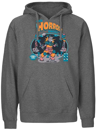Der Schrecken hält an - Lykaner-Kraft, Retro-Stil, Werwolf, Zombie-Apokalypse, verfluchte Nacht, dunkle Kunst, Vollmondwut, lustiger schwarzer Humor, Horrorkunst - Fairtrade Hoodie