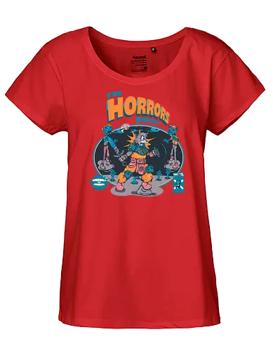 Der Schrecken hält an - Lykaner-Kraft, Retro-Stil, Werwolf, Zombie-Apokalypse, verfluchte Nacht, dunkle Kunst, Vollmondwut, lustiger schwarzer Humor, Horrorkunst - Fairtrade Girl Shirt