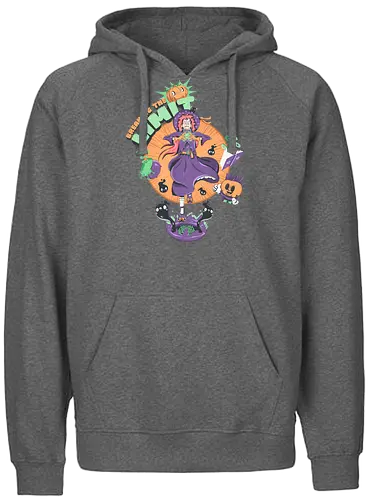 Die Grenzen überschreiten - schwarze Katze, Katzenfreund, dunkle Hexe, Geister, kawaii Okkultismus, Ritual, gruselig, süß, Hexenkunst, Witchcore-Ästhetik - Fairtrade Hoodie