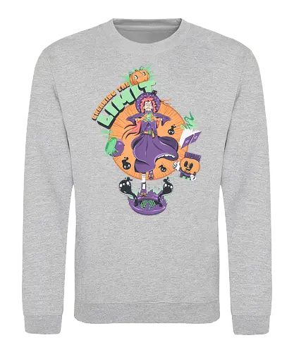 Die Grenzen überschreiten - schwarze Katze, Katzenfreund, dunkle Hexe, Geister, kawaii Okkultismus, Ritual, gruselig, süß, Hexenkunst, Witchcore-Ästhetik - Sweatshirt