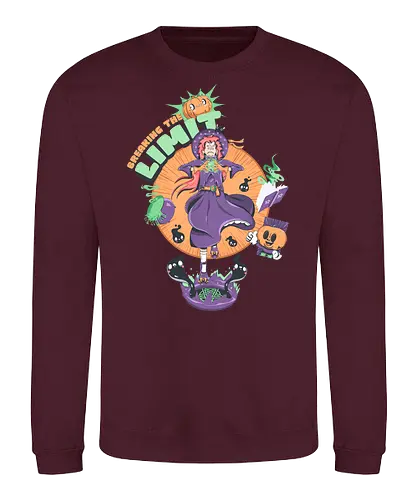 Die Grenzen überschreiten - schwarze Katze, Katzenfreund, dunkle Hexe, Geister, kawaii Okkultismus, Ritual, gruselig, süß, Hexenkunst, Witchcore-Ästhetik - Sweatshirt