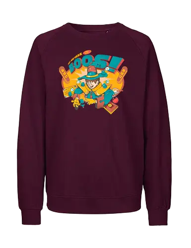 Sie sind für die Buuhs da - gruselig süß, Beschwörung, dunkle Kunst, dunkle Magie, lustig, Geisterparty, mystisches Chaos, Okkultismus, Ouija-Energie, Retro-Zauberer, Ritual - Fairtrade Sweatshirt