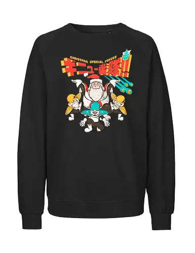 Weihnachts-Spezialkräfte - taktische Einheit, Weihnachten, Elfenkrieger, Spaß, Geeky Christmas, Kamehame Hohoho, Leistungsstufe, Santa Squad, Santa Strike Team, Shonen Christmas - Fairtrade Sweatshirt