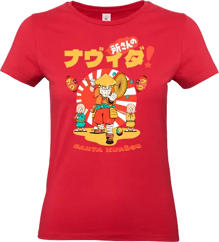 Santa Kurosu - Weihnachten, süße dunkle Weihnachten, dunkler Feiertag, schwarzer Humor, festliche Folklore, Spaß, japanische Weihnachten, Katana-Claus, mythische Weihnachten, Samurai-Weihnachtsmann - Standard T-Shirt (Women)