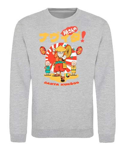 Santa Kurosu - Weihnachten, süße dunkle Weihnachten, dunkler Feiertag, schwarzer Humor, festliche Folklore, Spaß, japanische Weihnachten, Katana-Claus, mythische Weihnachten, Samurai-Weihnachtsmann - Sweatshirt