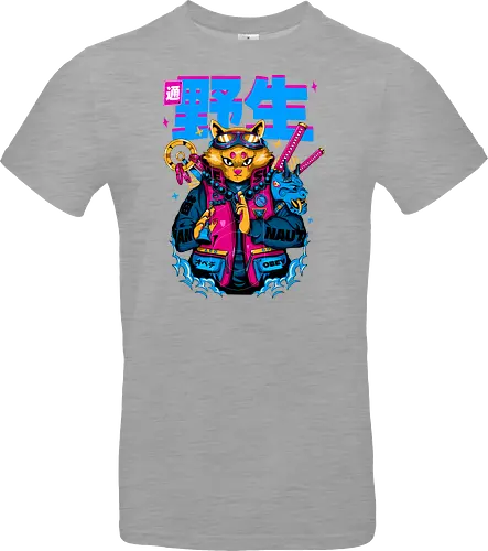 Samurai-Cyberpunk-Katze
