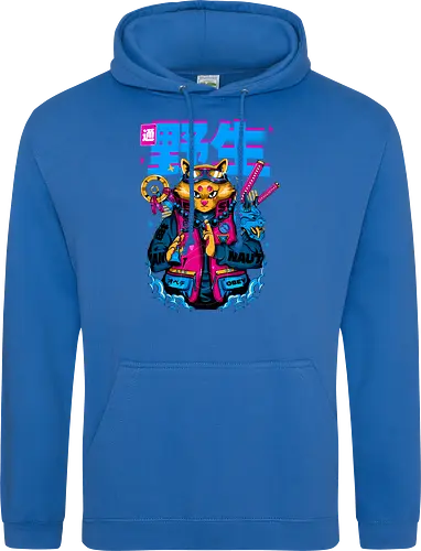 Samurai-Cyberpunk-Katze