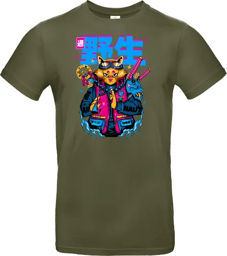 Samurai-Cyberpunk-Katze