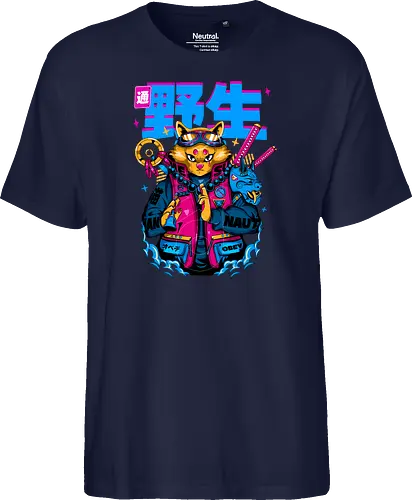 Samurai-Cyberpunk-Katze