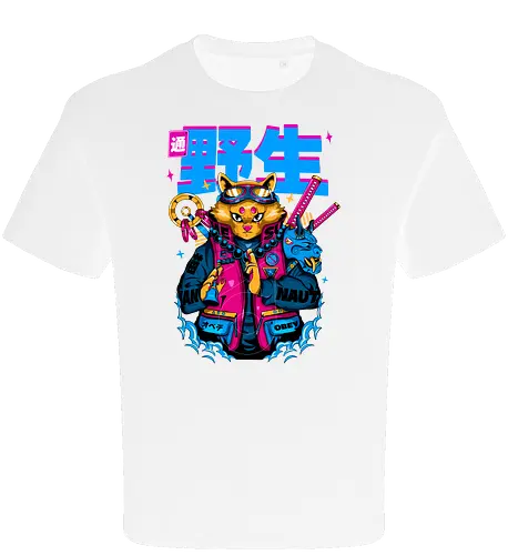 Samurai-Cyberpunk-Katze