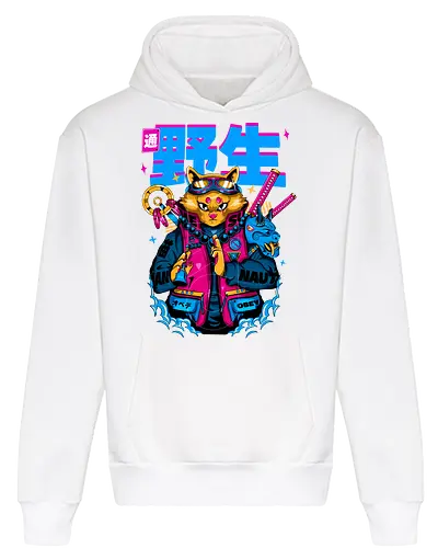 Samurai-Cyberpunk-Katze