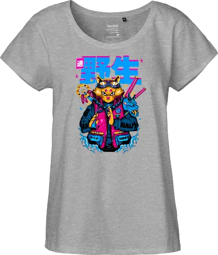 Samurai-Cyberpunk-Katze