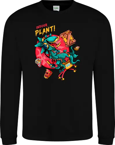 Zimmerpflanze - asozial, digital, asoziale Ästhetik, fleischfressende Pflanze, Photosynthese, Gamer-Pflanze, Zimmerpflanze, Plantcore, Quarantänecore, seltsames Indoor - Sweatshirt