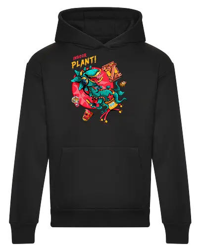Zimmerpflanze - asozial, digital, asoziale Ästhetik, fleischfressende Pflanze, Photosynthese, Gamer-Pflanze, Zimmerpflanze, Plantcore, Quarantänecore, seltsames Indoor - Heavyweight Hoodie