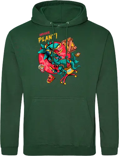 Zimmerpflanze - asozial, digital, asoziale Ästhetik, fleischfressende Pflanze, Photosynthese, Gamer-Pflanze, Zimmerpflanze, Plantcore, Quarantänecore, seltsames Indoor - Standard Hoodie