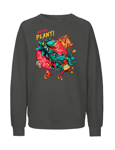 Zimmerpflanze - asozial, digital, asoziale Ästhetik, fleischfressende Pflanze, Photosynthese, Gamer-Pflanze, Zimmerpflanze, Plantcore, Quarantänecore, seltsames Indoor - Fairtrade Sweatshirt