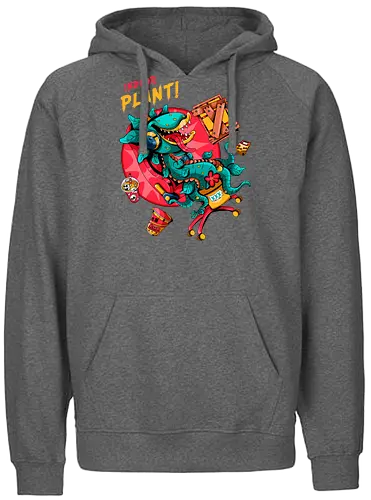 Zimmerpflanze - asozial, digital, asoziale Ästhetik, fleischfressende Pflanze, Photosynthese, Gamer-Pflanze, Zimmerpflanze, Plantcore, Quarantänecore, seltsames Indoor - Fairtrade Hoodie