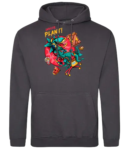 Zimmerpflanze - asozial, digital, asoziale Ästhetik, fleischfressende Pflanze, Photosynthese, Gamer-Pflanze, Zimmerpflanze, Plantcore, Quarantänecore, seltsames Indoor - Standard Hoodie