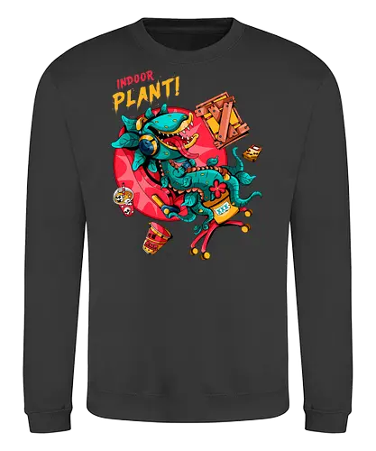 Zimmerpflanze - asozial, digital, asoziale Ästhetik, fleischfressende Pflanze, Photosynthese, Gamer-Pflanze, Zimmerpflanze, Plantcore, Quarantänecore, seltsames Indoor - Sweatshirt