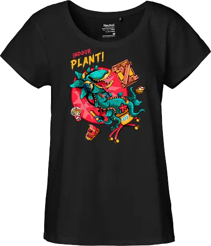 Zimmerpflanze - asozial, digital, asoziale Ästhetik, fleischfressende Pflanze, Photosynthese, Gamer-Pflanze, Zimmerpflanze, Plantcore, Quarantänecore, seltsames Indoor - Fairtrade Girl Shirt