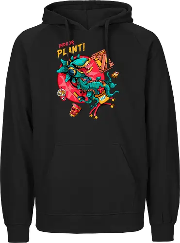 Zimmerpflanze - asozial, digital, asoziale Ästhetik, fleischfressende Pflanze, Photosynthese, Gamer-Pflanze, Zimmerpflanze, Plantcore, Quarantänecore, seltsames Indoor - Fairtrade Hoodie