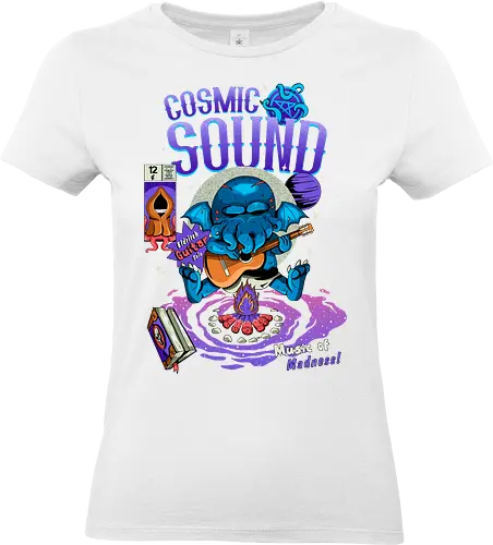 Kosmischer Klang - kosmischer Horror, kosmischer Klang, gruselig süß, Cthulhu, dunkle Ästhetik, dunkle Stimmung, Gothic-Humor, Lovecraft-Humor, Necronomicon, Okkultismus, Weltraummusik - Standard T-Shirt (Women)