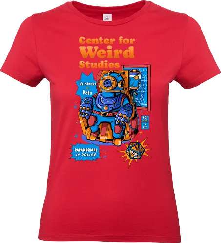Zentrum für Weird-Studien - analoger Horror, kosmischer Horror, gruselige Wissenschaft, dunkle Wissenschaft, experimentelles Design, paranormales Labor, psionischer Überlebender, Science-Fiction-Horror, seltsames Experiment, Subject00x, Weirdcore - Standard T-Shirt (Women)