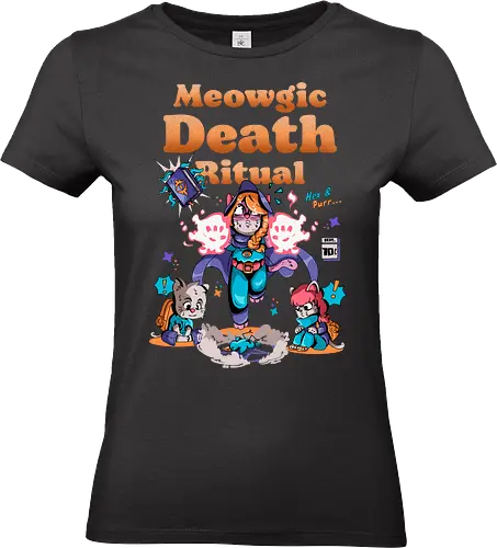 Meowgischer Todesritus - Witchcore, Katzenhexe, gruselig süß, süß aber verflucht, dunkel süß, Lovecraft, magische Katze, magisches Kätzchen, miau, Necronomicon, okkulte Katze, gruselige Vorschule - Standard T-Shirt (Women)