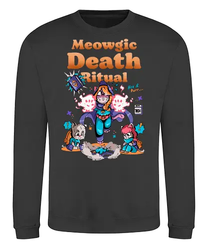 Meowgischer Todesritus - Witchcore, Katzenhexe, gruselig süß, süß aber verflucht, dunkel süß, Lovecraft, magische Katze, magisches Kätzchen, miau, Necronomicon, okkulte Katze, gruselige Vorschule - Sweatshirt