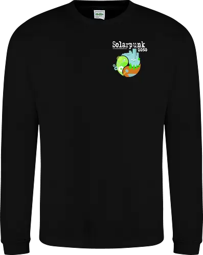 Solarpunk 2050 Logo quadratisch, für dunklen Hintergrund