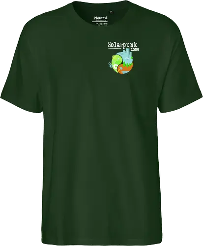 Solarpunk 2050 Logo quadratisch, für dunklen Hintergrund