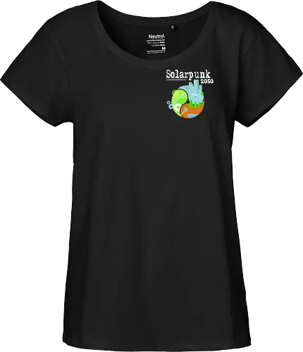 Solarpunk 2050 Logo quadratisch, für dunklen Hintergrund