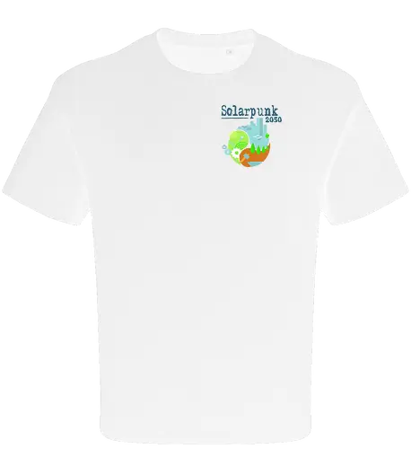 Solarpunk 2050 Logo quadratisch, für hellen Hintergrund