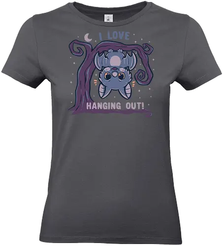 I Love Hanging Out - cute bat, halloween, funny bat, kawaii bat, spooky cute, niedliche fledermaus, halloween, lustige fledermaus, kawaii fledermaus, gruselig niedlich, hängende fledermaus - Standard T-Shirt (Women)