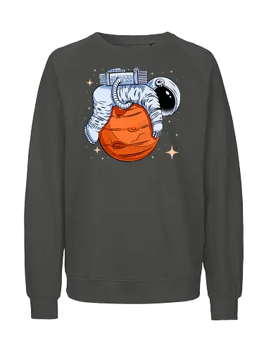 Astro-Nope  - mars, mood, nope, planet, rest, science, sleep, space, stars, universe, astronaut, funny, hilarious, joke, lazy - Fairtrade Sweatshirt